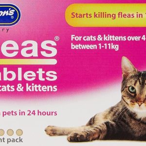Johnsons 4Fleas Tablets for Cats and Kittens, 6 Treatment Pack, 14D083