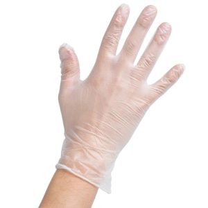 Gloveman GL6623_1 Vinyl Gloves, Powder Free, Large (Pack of 100), clear