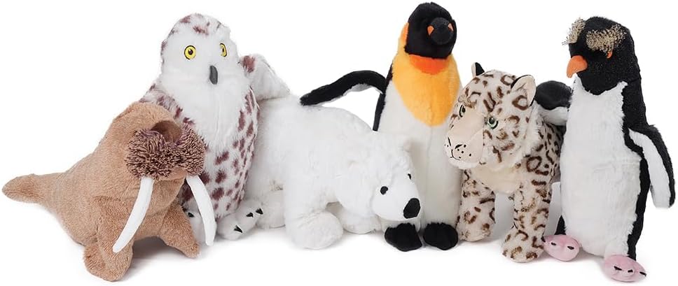 Animal Instincts Snow Mates Sophia Snow Leopard, Squeaky Soft Plush Chew Companion Dog Toy - Large - Image 3