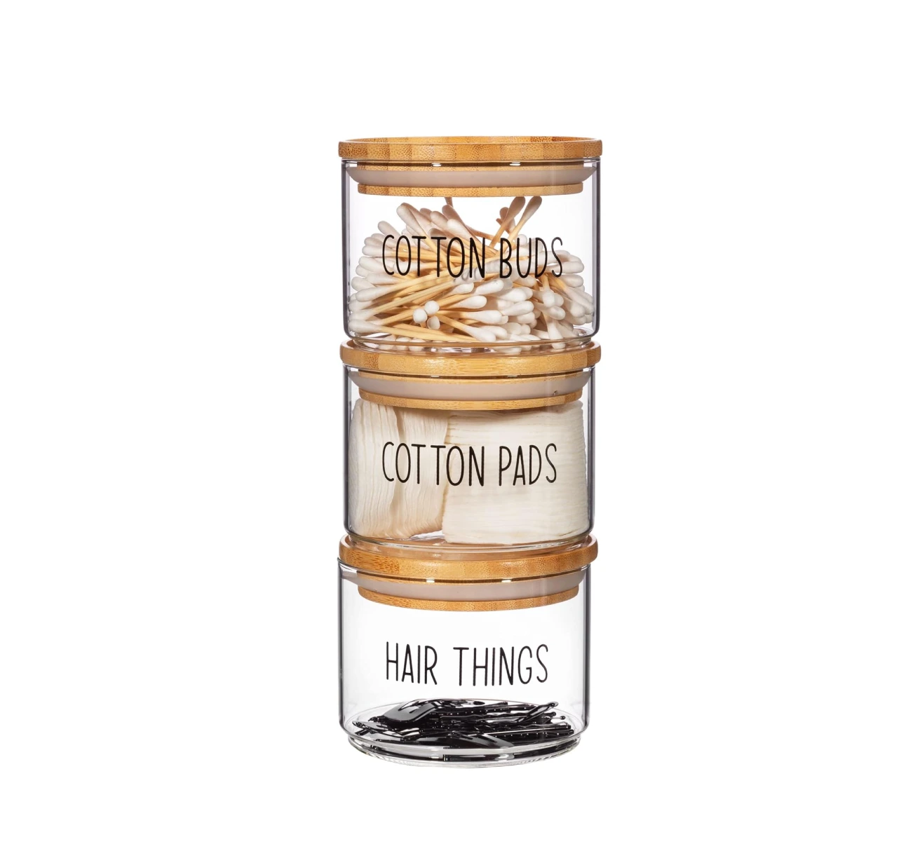 Sass & Belle Beauty Stacking Jars - Set Of 3