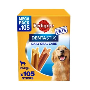 Pedigree DentaStix Daily Dental Chews Large Dog 25kg+ 105 Sticks