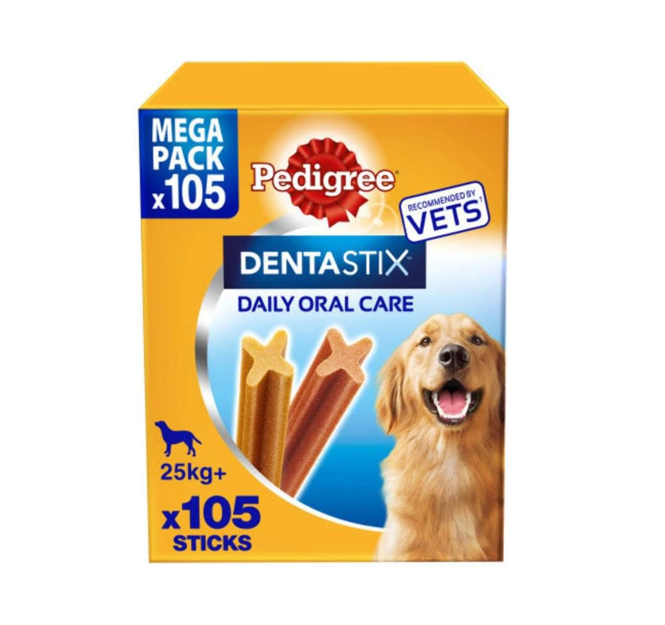 Pedigree DentaStix Daily Dental Chews Large Dog 25kg+ 105 Sticks
