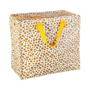 Sass & Belle Natural Leopard Print Storage Bag