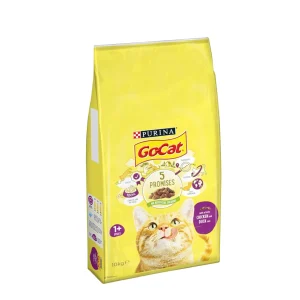 Go-Cat Adult Chicken & Duck Dry Cat Food 10kg (Packaging may vary)