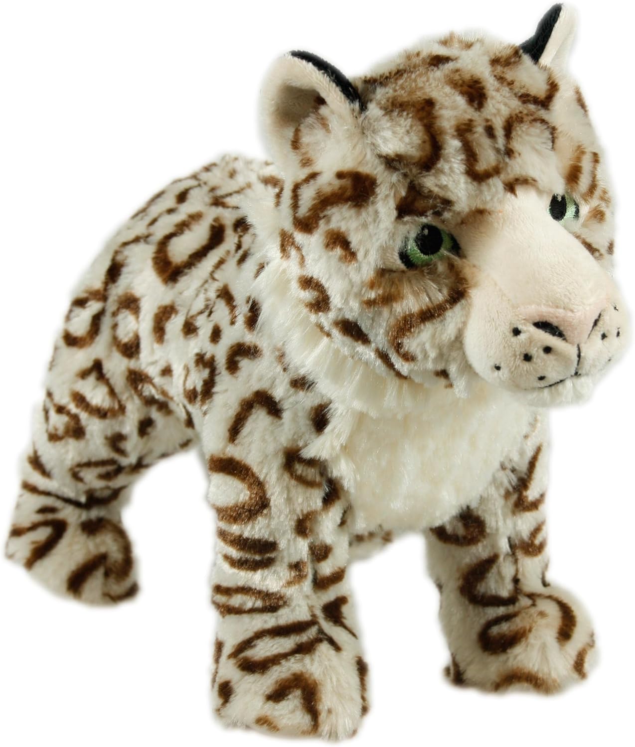 Animal Instincts Snow Mates Sophia Snow Leopard, Squeaky Soft Plush Chew Companion Dog Toy - Large